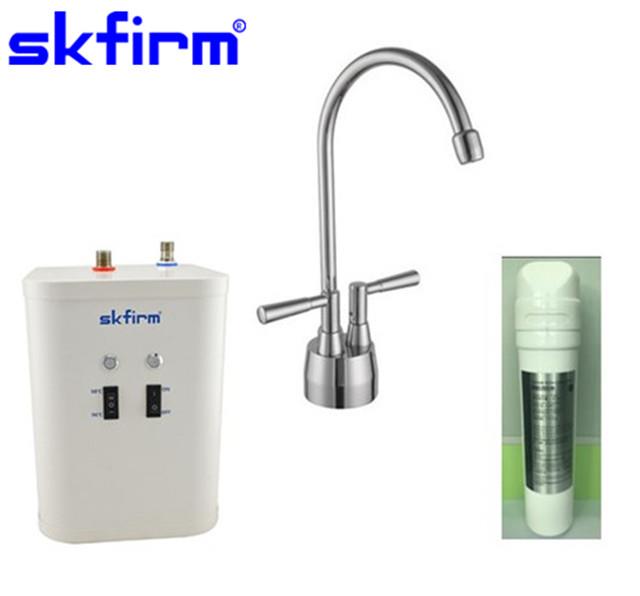 Instant Hot Water Dispenser System With Stainless Steel Tank Chrome Kitchen Tap