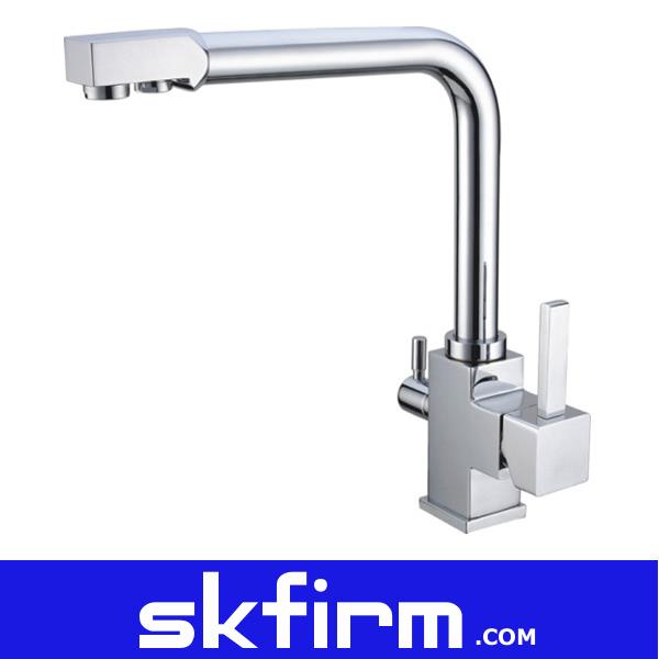 Kitchen Faucet Three Way Hot Cold RO Filtered Water Mixer Tap