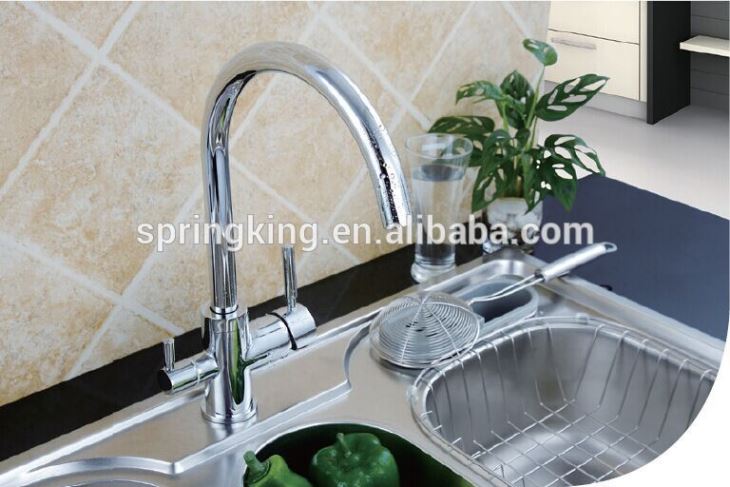 New Design Three Way Kitchen Faucet Hot Cold Water Mixer Tap