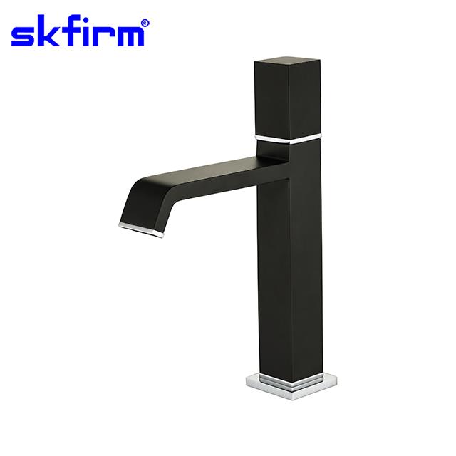 mitigeur de lavabo carré noir en laiton pour salle de bain201908121759353708167 1663640914267 5