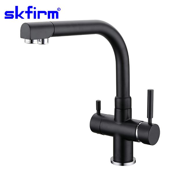 Matte Black 3 Way Water Kitchen Faucet