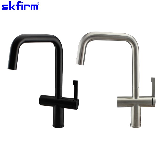 SKFIRM NEW Design Matt Black 3 Way Kitchen Faucet